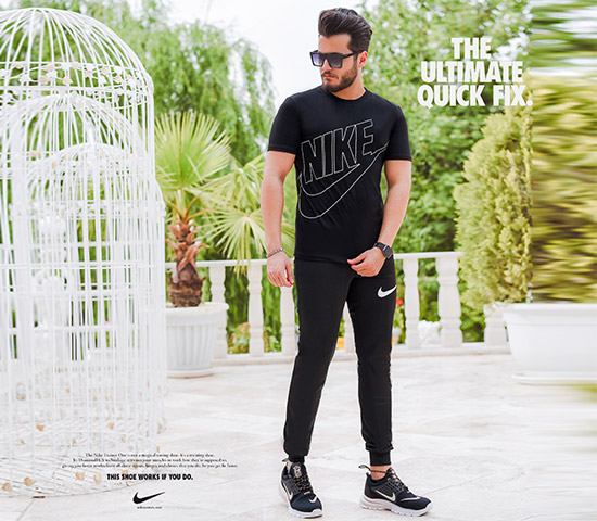 ست تیشرت وشلوار Nike مدل Andre (مشکی)