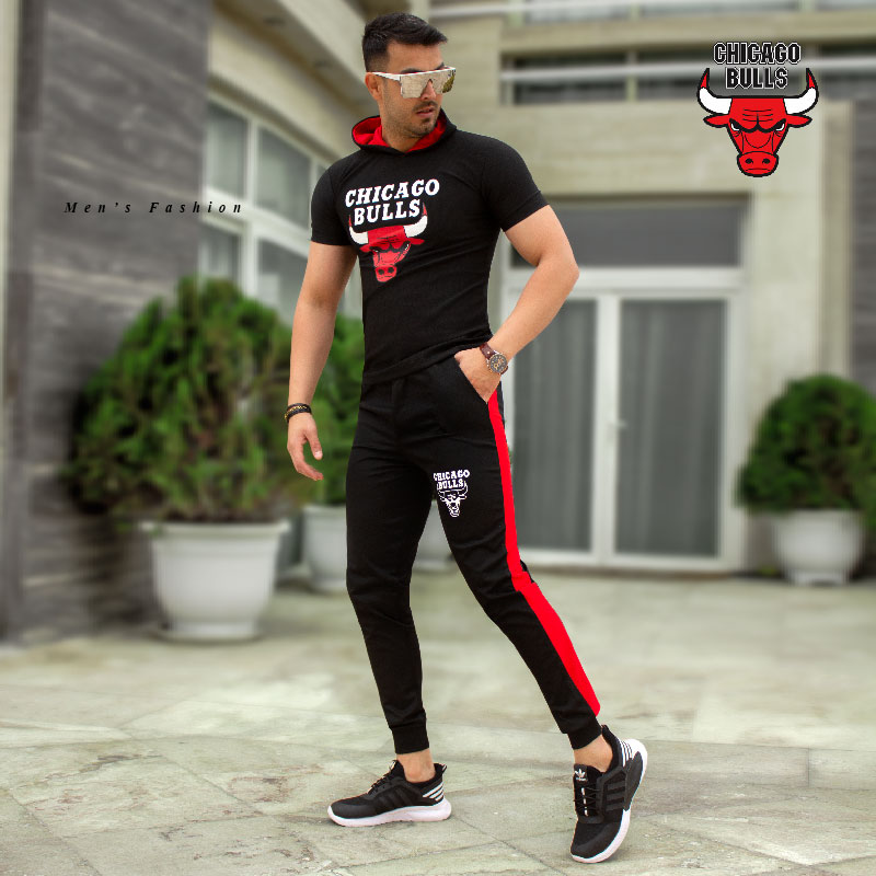 ست تیشرت شلوار کلاهدار Chicago Bulls