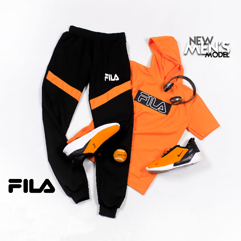 ست تیشرت شلوار کلاه دار Fila مدل chikom