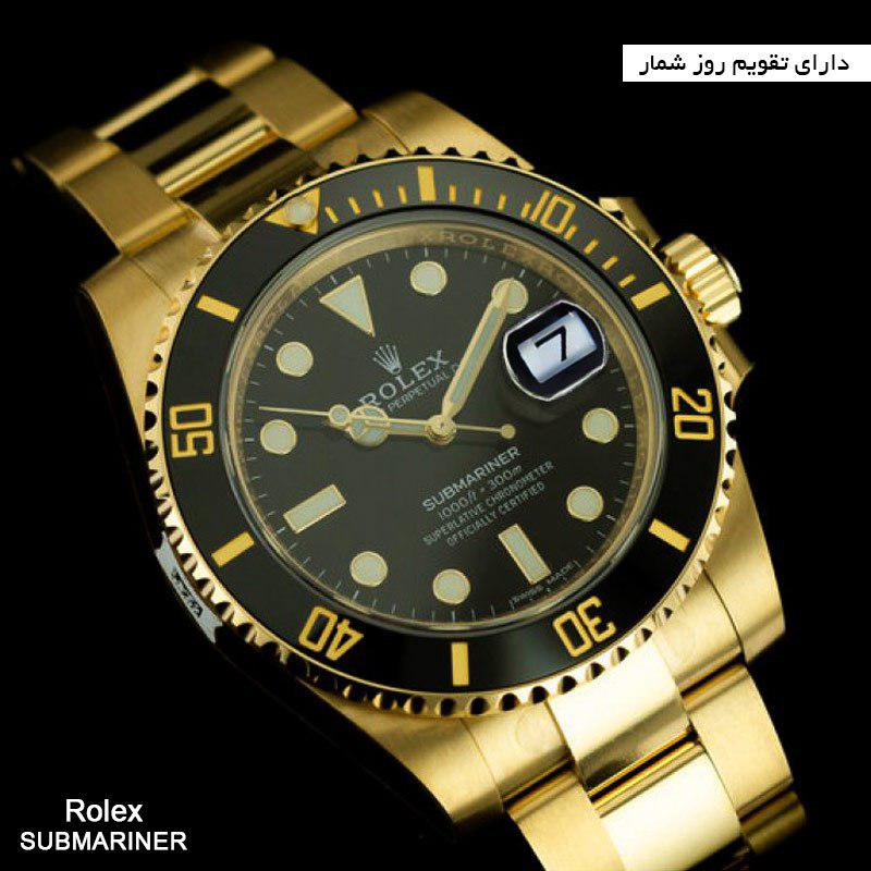 ساعت مچی طرح Submariner Date (طلایی)