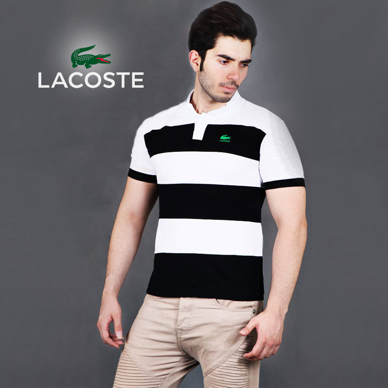 تیشرت مردانه lacosteمدل linear