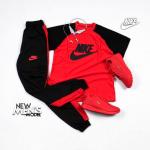 ست تیشرت وشلوار Nike مدل Adash (قرمز)